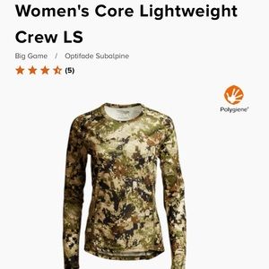 Sitka Women's Core Lightweight Crew Long Sleeves